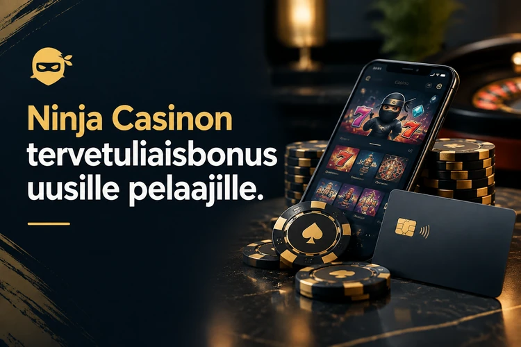 Ninja Casinon tervetuliaisbonus uusille pelaajille