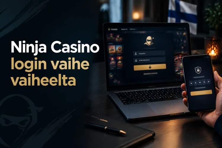 Ninja Casino login vaihe vaiheelta