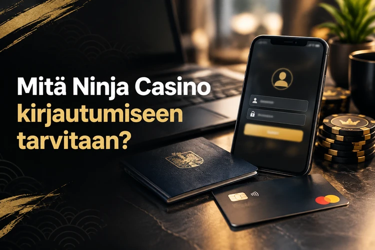 Mitä Ninja Casino kirjautumiseen tarvitaan?