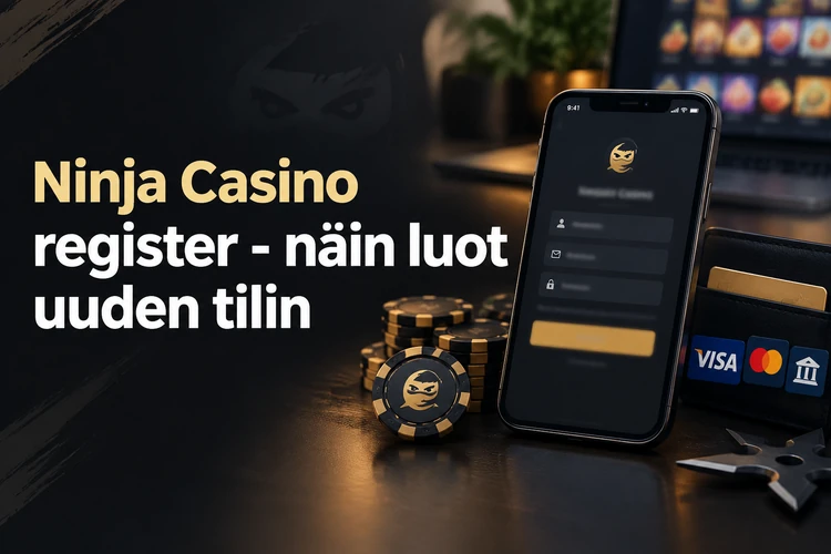 Ninja Casino register - näin luot uuden tilin