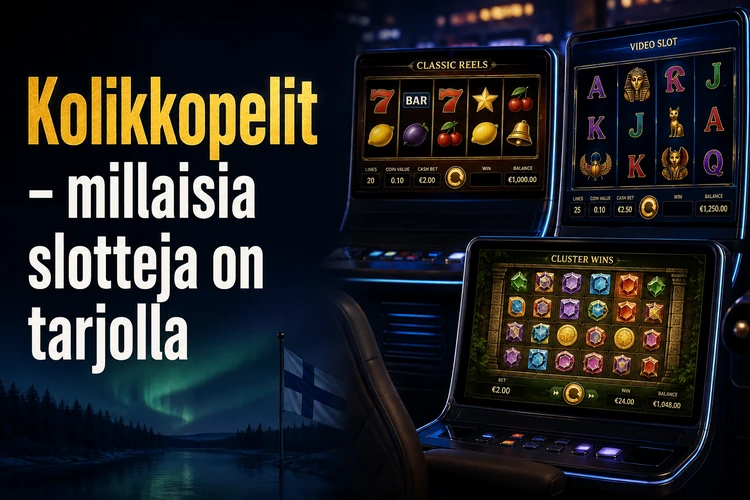 Kolikkopelit - millaisia slotteja on tarjolla